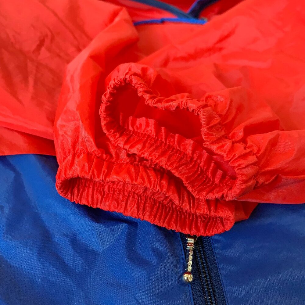 Vintage K-Way Technical Windbreaker Coat Jacket Athleisure Red Blue Fanny Pack - Picture 9 of 16